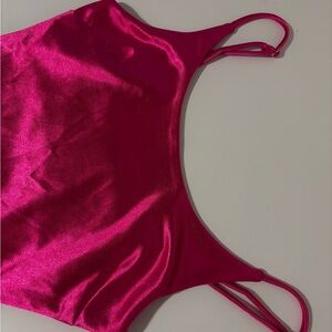 Satin Pink Camisole Dress
